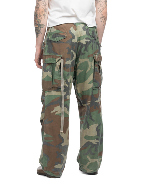 80's Woodland Camo Cargos - 30 - 25" x 28"