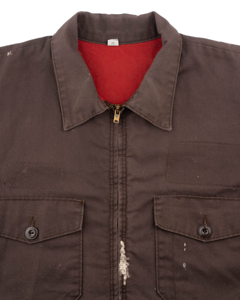 70's Thrashed Cropped Work Jacket - Medium