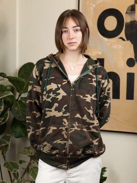 1970s Thermal Lined Zip Hoodie