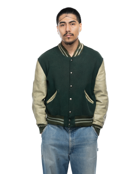 1960s Thrashed Dehen Varsity Jacket