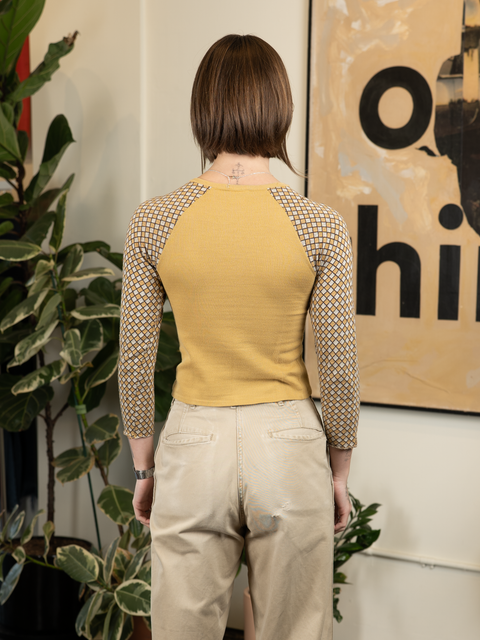 1970s Knit Henley Tee