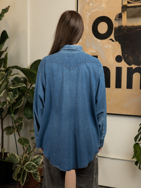 1990s Wrangler Western Snap Shirt