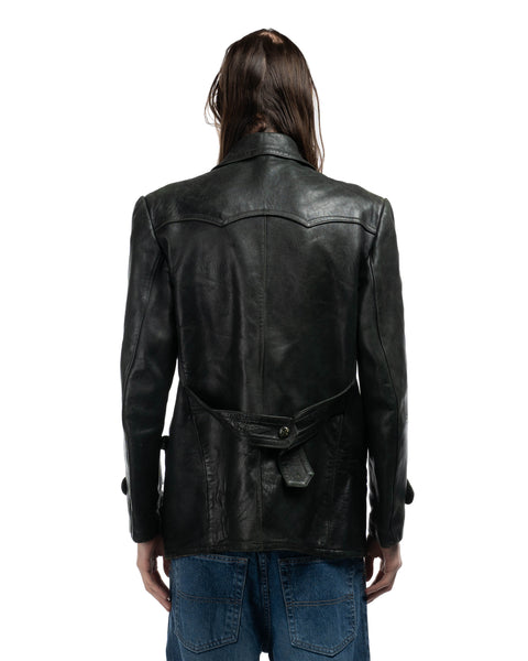 50's Creepy Leather Jacket - XL