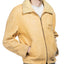60's Deerskin Sherpa Lined Leather Jacket - Large