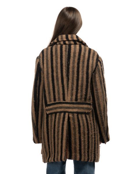 1960s Striped Mohair Coat