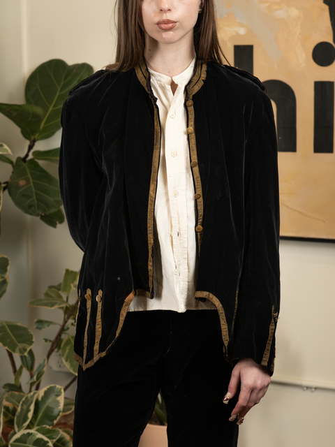1930s Velvet Coastumer's Coat