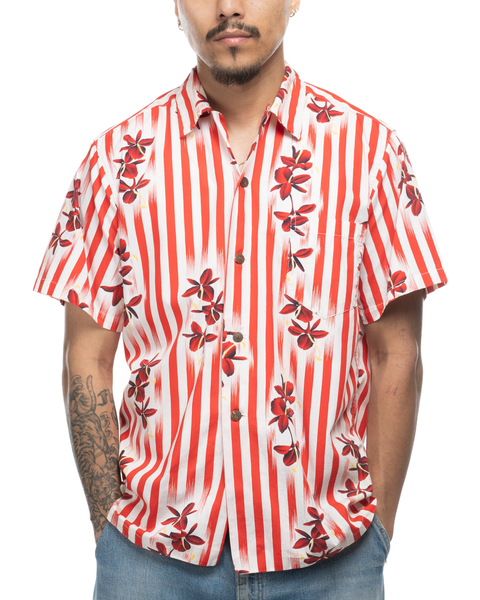 1960s Striped Aloha Shirt