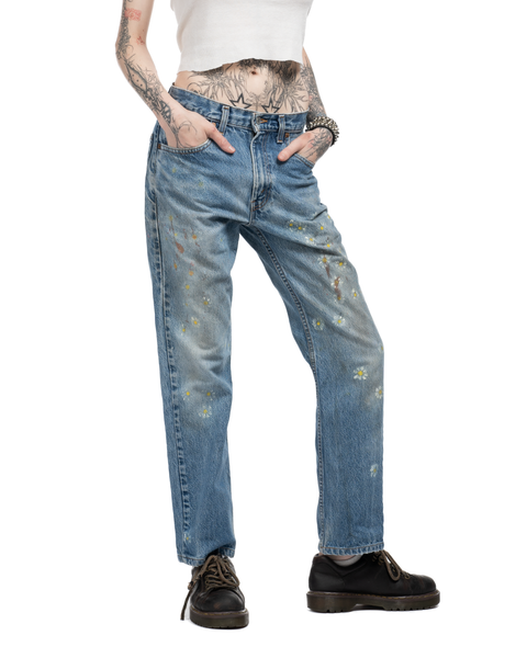 80s Levi's 505 "Daisies" Jeans - 27" x 27"