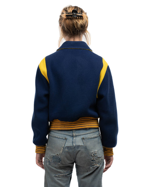 70's Fleece Varsity Jacket - Small