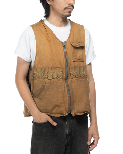 1940s Big Zipper Hunting Vest