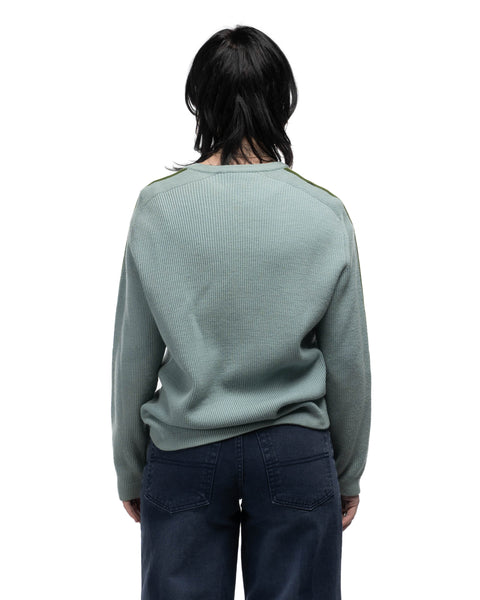 60's Striped Quarter-Zip Sweater - Medium