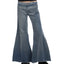 1970s Manta Ray Moleskin Flares