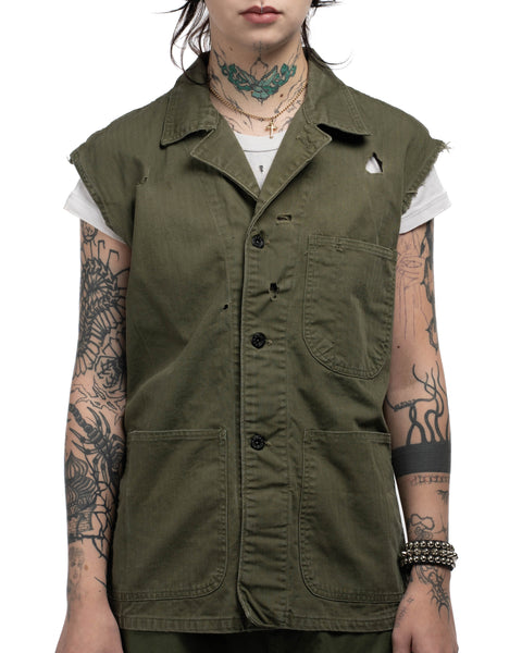 WW2 HBT P41 Vest - Medium