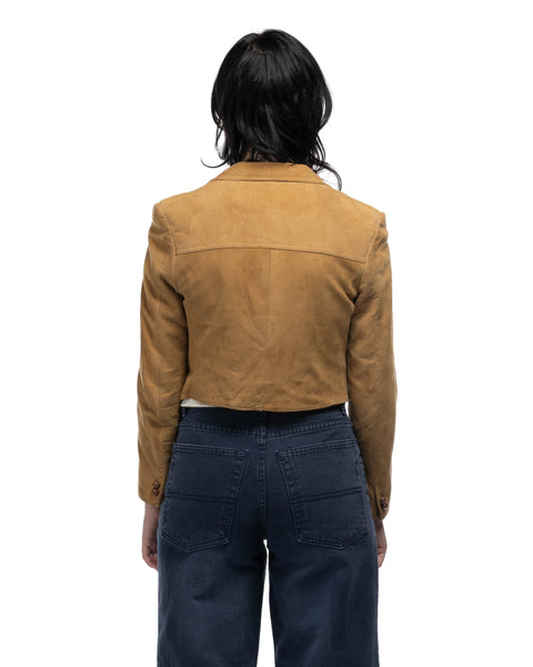 60's Cropped Fit Suede Jacket - Small