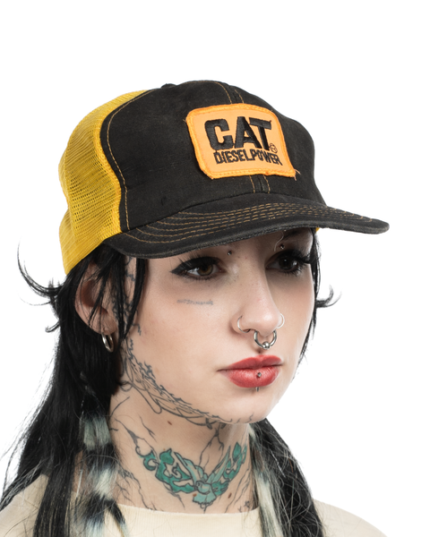 1980s Cat Diesel Trucker Hat