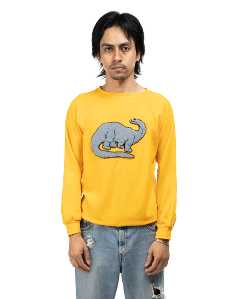 1980s Chenille Dino Crewneck