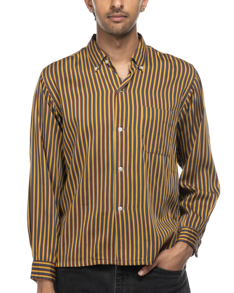 1960s Striped Oxford Shirt