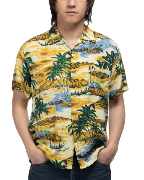60's Rayon Aloha Shirt - Medium