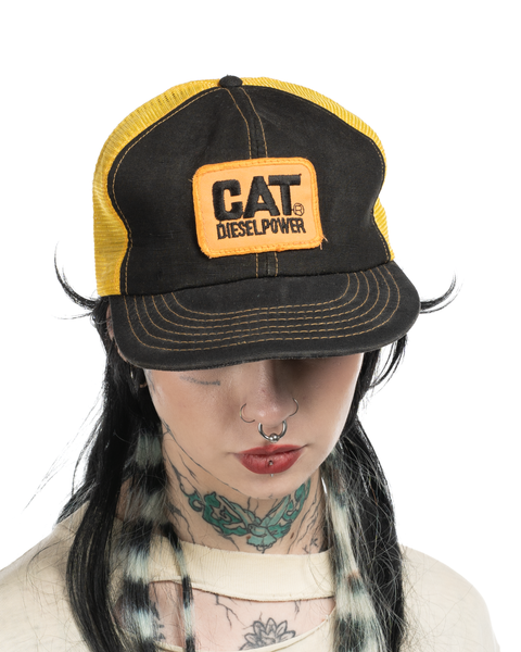 1980s Cat Diesel Trucker Hat