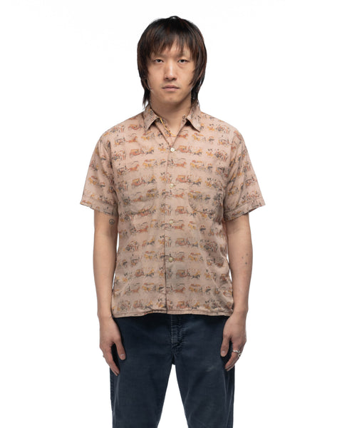 60's Manhattan Printed Loop Collar - Medium
