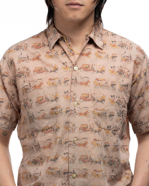 60's Manhattan Printed Loop Collar - Medium