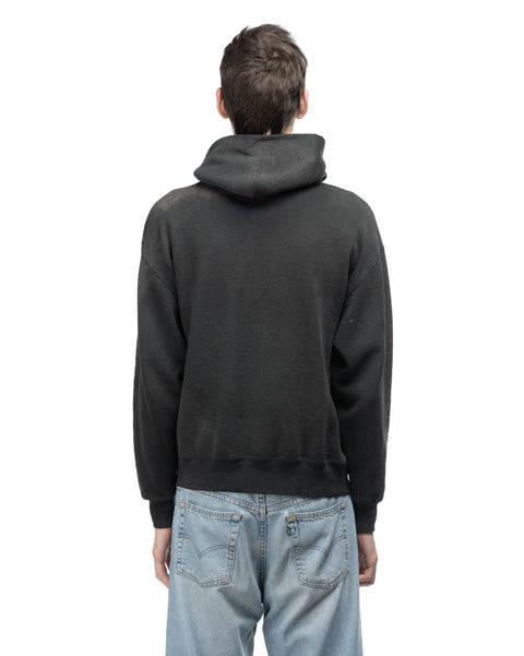 90's Faded Moto Hoodie - Large