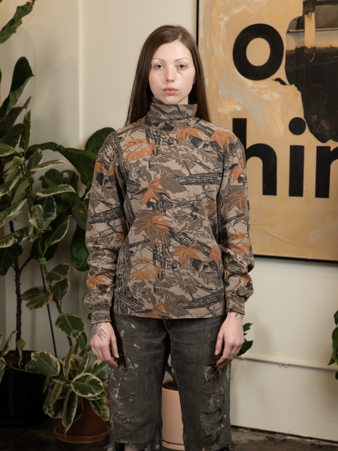 1980s Realtree Camo Mockneck Tee