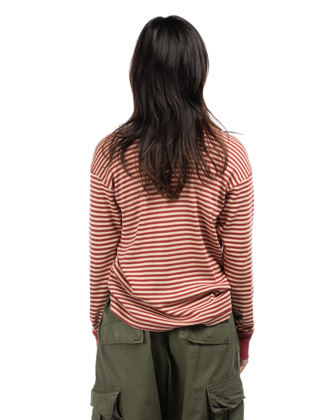 1960s Striped Turtleneck Knit Top