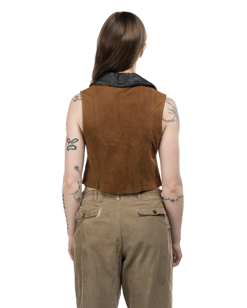 1970s Leather Vest