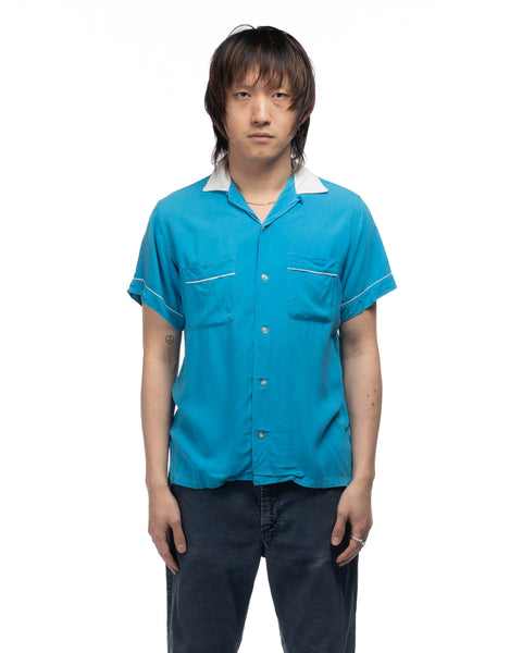 60's Hilton Rayon Bowling Shirt - Medium