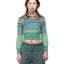 70's Cropped Zip Sweater - Medium