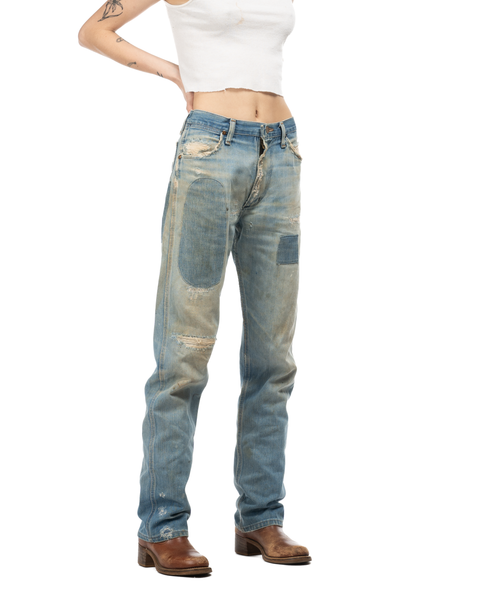 1970s Patched Wrangler Denim