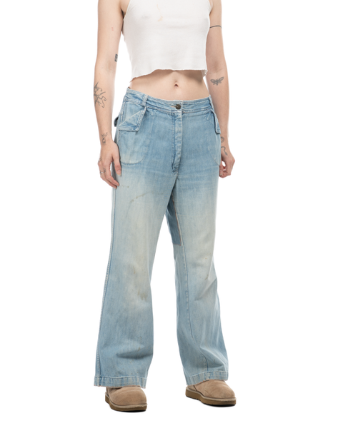 1970s Flared Denim Trousers