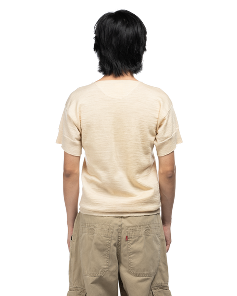 50s Wool Henley - Medium