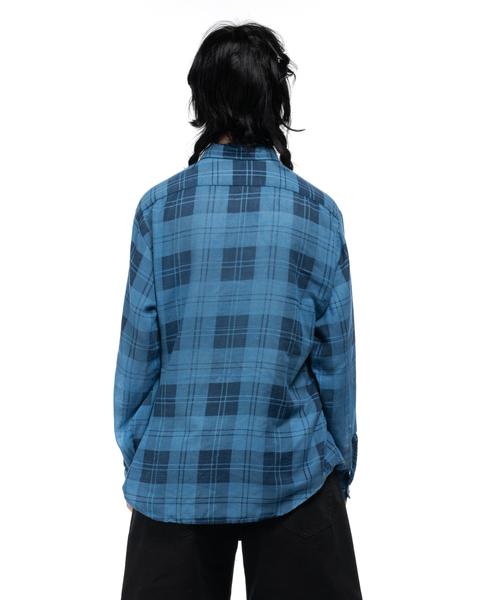 70s Plaid Cotton Flannel - XL