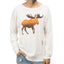 1970s Moose Print Waffle Thermal