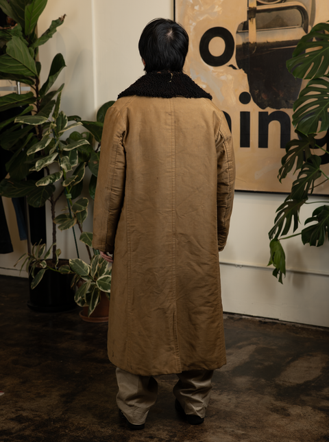 1930s Fur-Lined Barn Coat