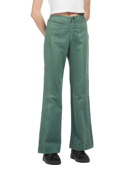 70's Embellished Moleskin Trousers - 29" x 33"