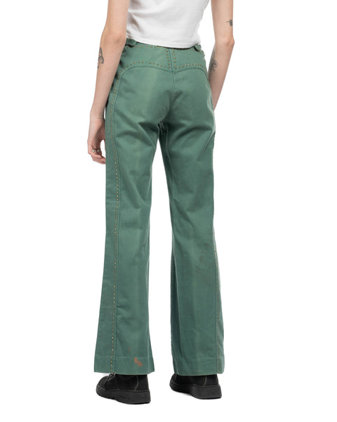 70's Embellished Moleskin Trousers - 29" x 33"