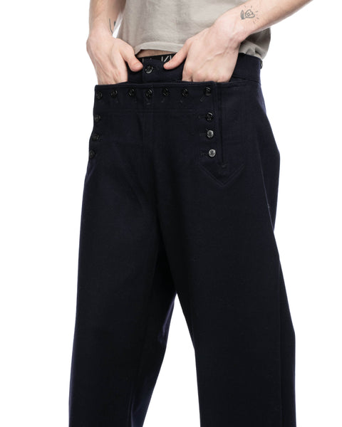 50's Wool Sailor Trousers - 34" x 30"