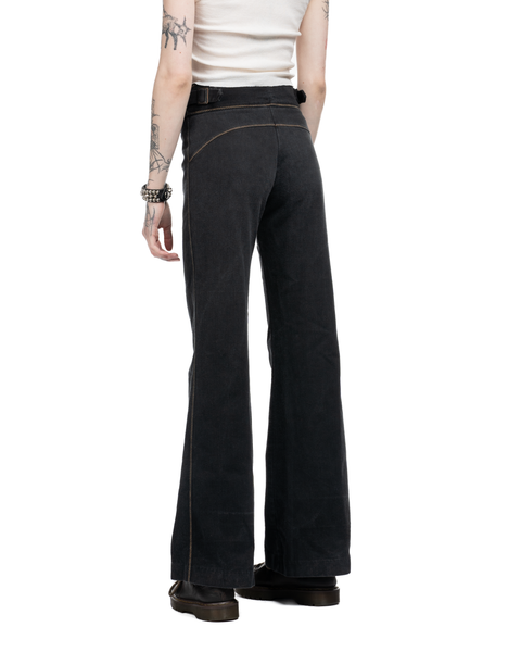 70s Flared Side Buckle Trousers - 24" x 31.5"