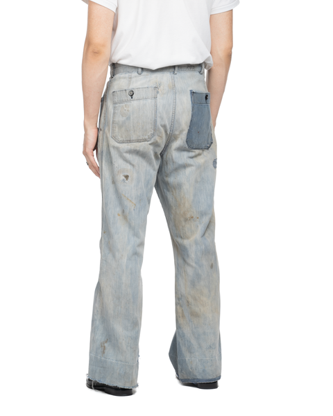 60's Thrashed & Repaired Sailor Dungarees - 30" x 27"