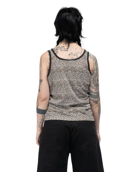 80s Big Cat Print Tank - Medium