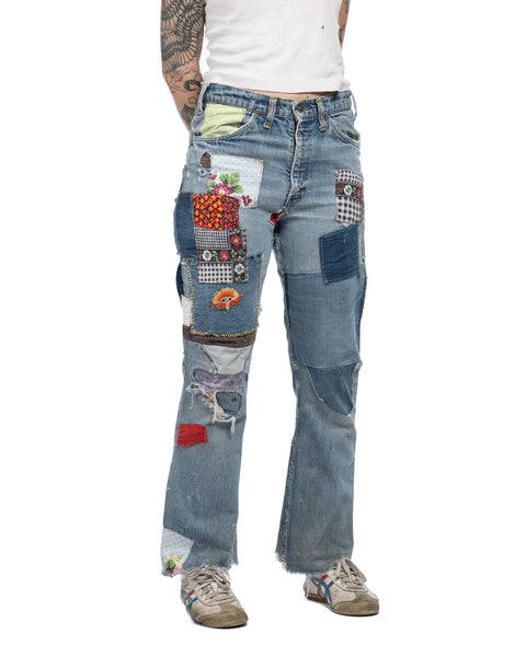 80's Patchwork Levi's Flares - 30" x 28"