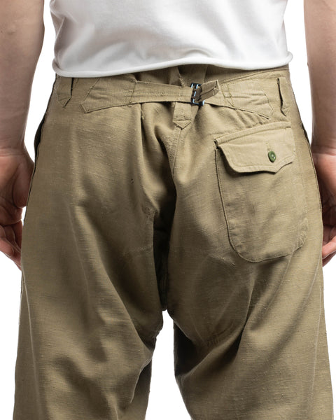 30's Japanese Hemp Buckleback Trousers - 30" x 24"