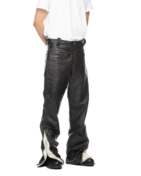 1970s Double-Zip Leather Moto Pants