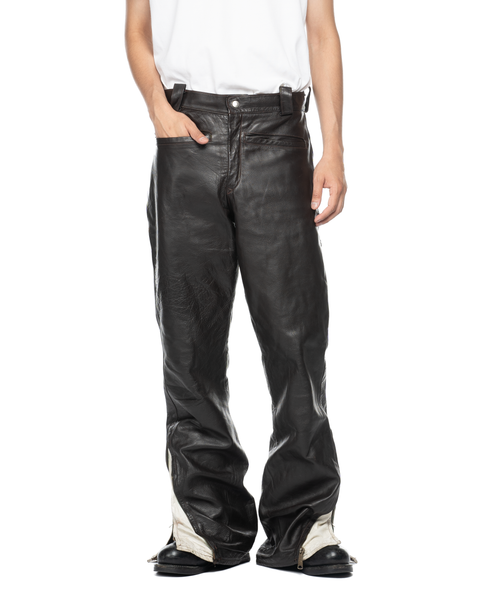1970s Double-Zip Leather Moto Pants