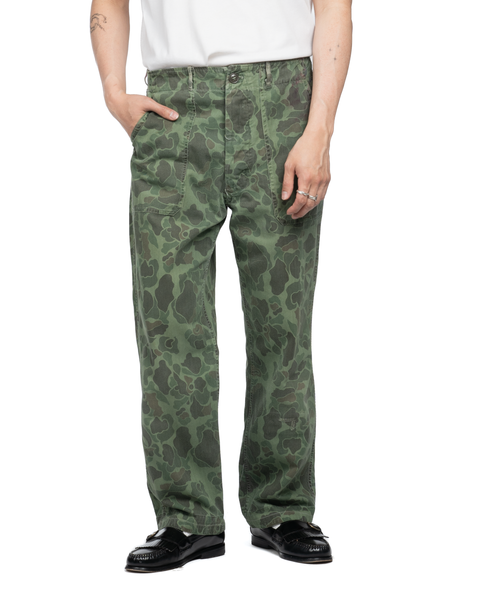 50's Korean HBT Camo Utility Trousers - 32" x 27"