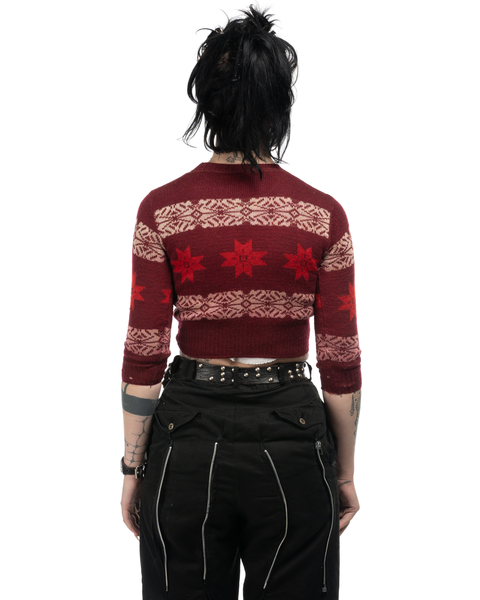 1940s Novelty Print Sweater