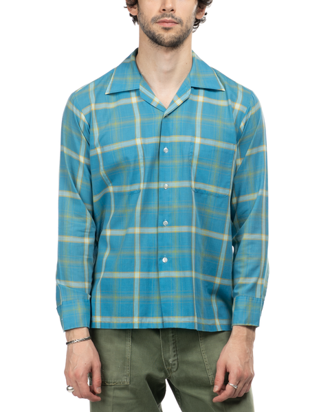 1960s Plaid Camp Collar Shirt